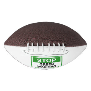 Greenwash-Zeichen beenden Football