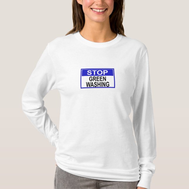 Greenwash-Zeichen beenden T-Shirt (Vorderseite)