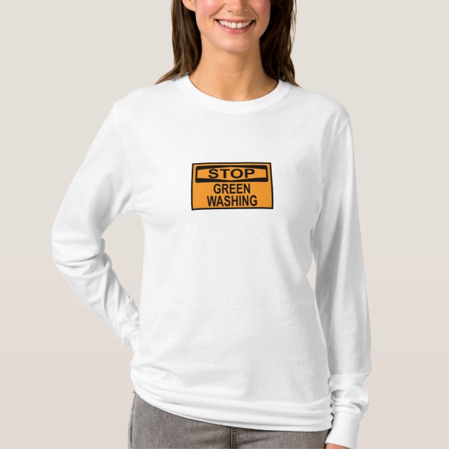 Greenwash-Zeichen beenden T-Shirt (Vorderseite)