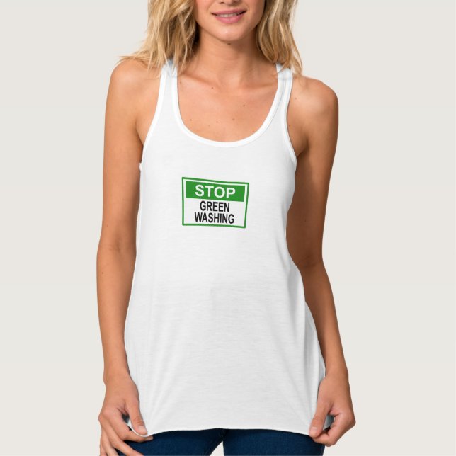 Greenwash-Zeichen beenden Tank Top (Vorderseite)