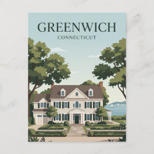 Greenwich, Connecticut Postkarte