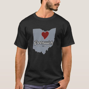 GREENWICH Ohio OH Staat USA Niedlich Souvenir T-Shirt