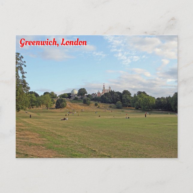 Greenwich Park, London Postkarte (Vorderseite)