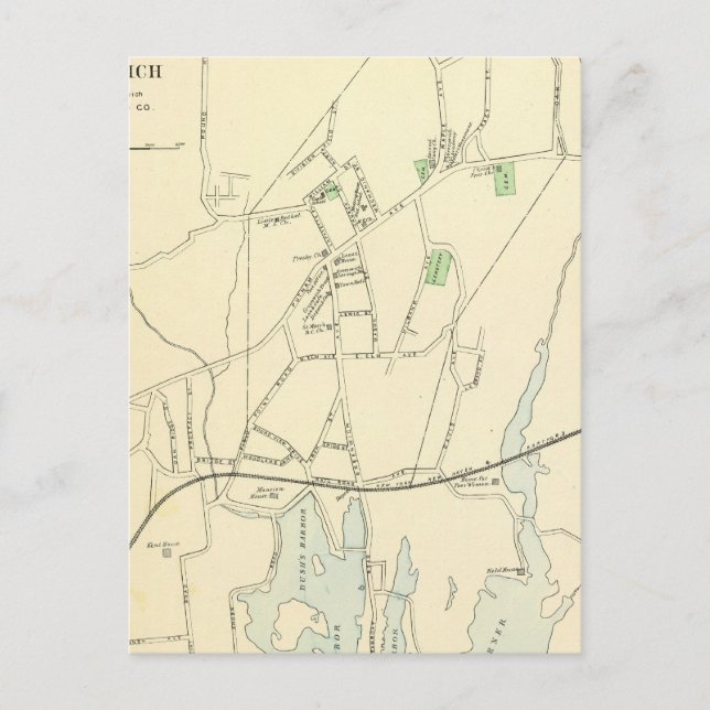 Greenwich Postkarte (Vorderseite)