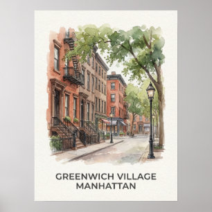 Greenwich Village Manhattan Poster