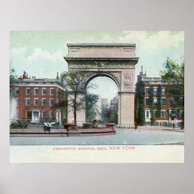 Greenwich Village, New York City Vintag Poster (Vorne)