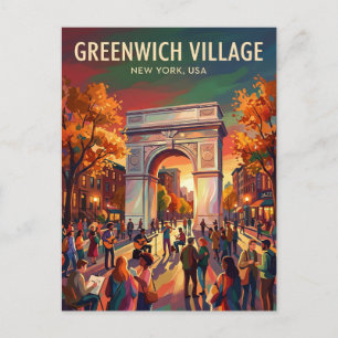 Greenwich Village USA Postkarte