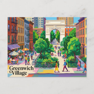 Greenwich Village USA Postkarte