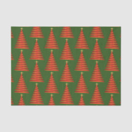 Greenwith Red Tree Holiday Tissue Paper Seidenpapier