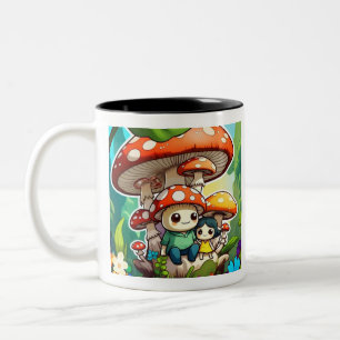 "Greenwood Happiness" Zweifarbige Tasse