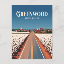 Greenwood Mississippi Postkarte