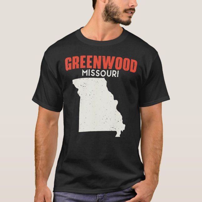 Greenwood Missouri USA Staat America Travel Missou T-Shirt (Vorderseite)