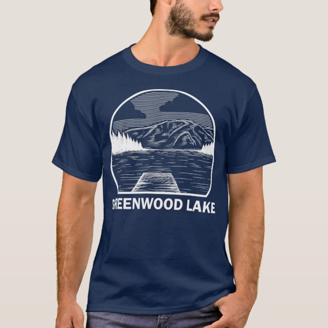 GREENWOOD SEE NEW JERSEY Funny Fishing Camping T-Shirt (Vorderseite)