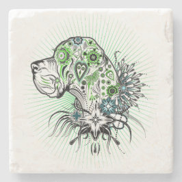 Greeny Great Dane Steinuntersetzer