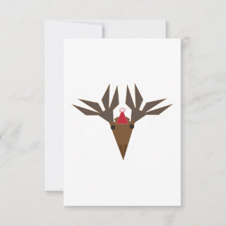 greeting card - Christmas moose  Dankeskarte