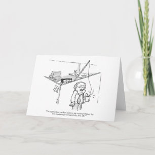 Greeting Card - Fishing Cartoon - Eager Cast Karte