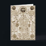 Greeting Card Happy Channukah Feiertagskarte<br><div class="desc">Beautiful ancient prayer scroll covers this Channukka greeting card. Send to family,  friends,  and aquaintences! Enjoy the Holidays!</div>