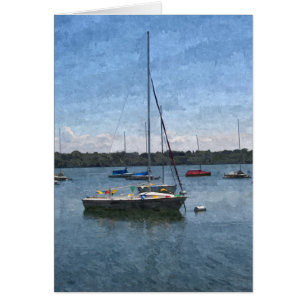 GREETING CARD: Lake Harriet Boats, Mpls, MN_Card