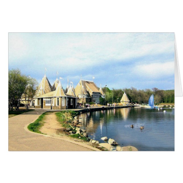 GREETING CARD: Lake Harriet, Mpls, MN_Card (Vorderseite (Horizontal))