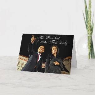 Greeting Card Mr. President & The First Lady Karte