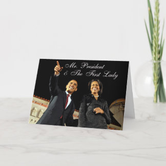 Greeting Card Mr. President & The First Lady Karte