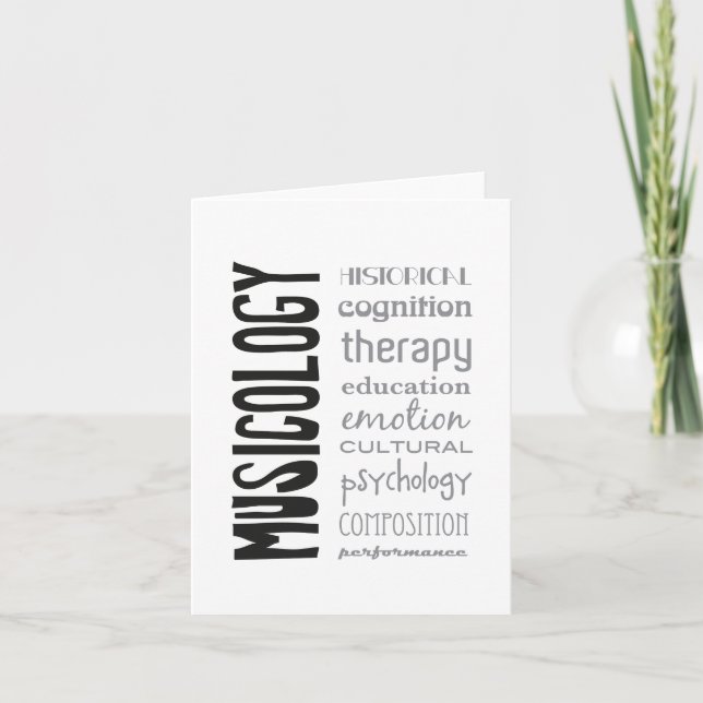 greeting card - MUSICOLOGY Karte (Vorderseite)