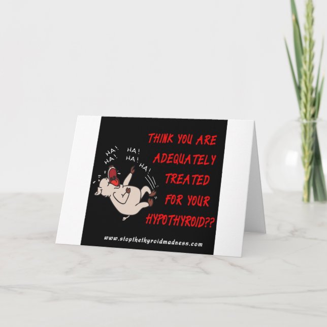 GREETING CARD - Stoppt den Schilddrüsenkrebs Karte (Vorderseite)