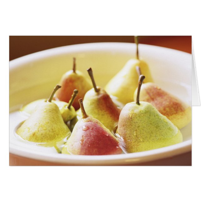 GREETING CARD Waschen Birnen (Vorderseite (Horizontal))