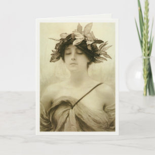 Greeting Card With Hubert von Herkomer Painting Karte