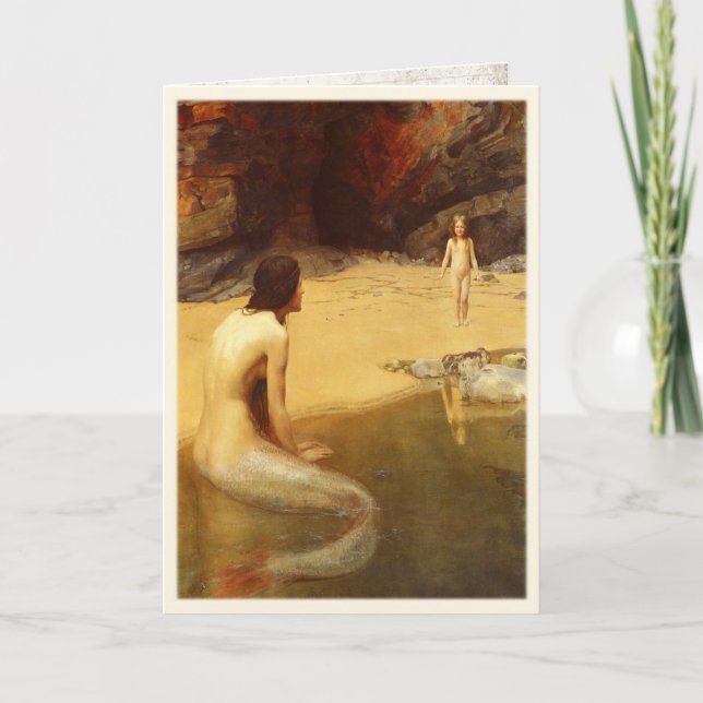 Greeting Card with John Collier Painting Karte (Vorderseite)