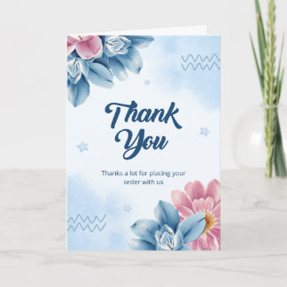 greeting card  with thank you note  karte