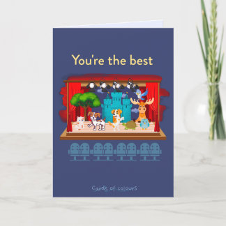 Greeting card You are the best Feiertagskarte