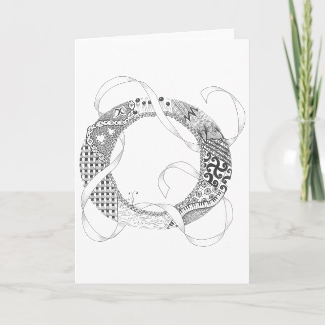 Greeting Card - Zenletter "O" (Vorderseite)