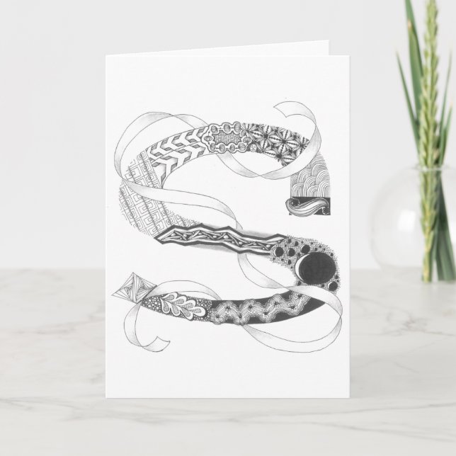 Greeting Card - Zenletter "S" (Vorderseite)