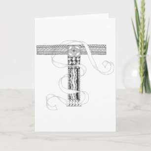 Greeting Card - Zenletter "T"