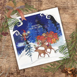 Greeting from the North Moose Village Serviette