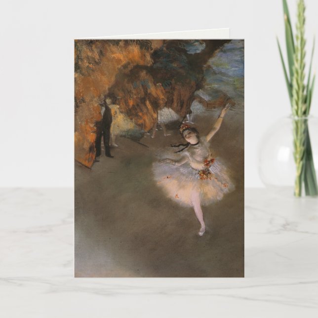 Greetingcard mit Edgar Degas-Malen Karte (Vorderseite)