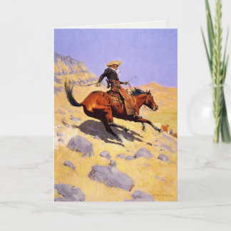 Greetingcard mit Frederic Remington-Malerei Karte