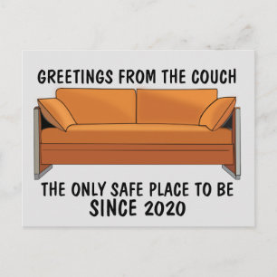 GREETINGS AUS DEN COUCH POSTCARDS POSTKARTE