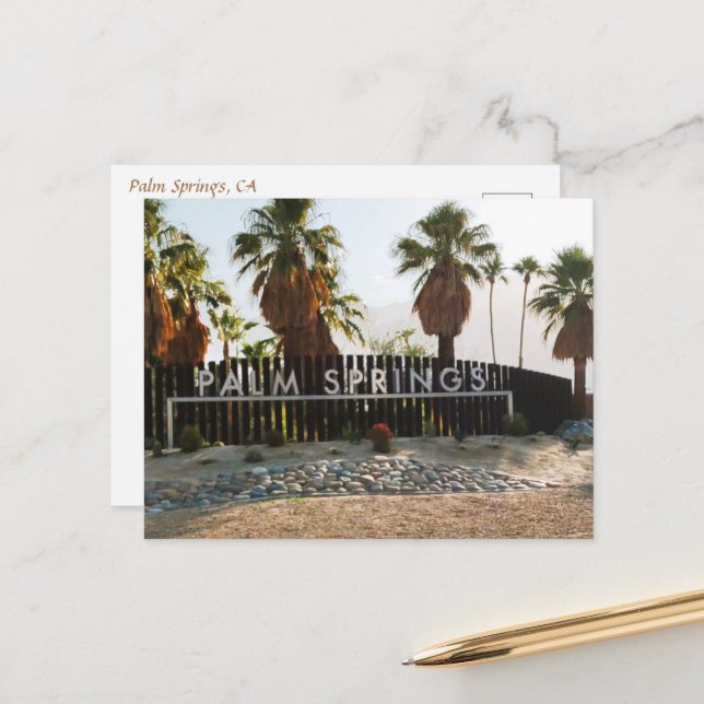 GREETINGS AUS DER DESERT #1 POSTCARD POSTKARTE (Vorderseite/Rückseite Beispiel)