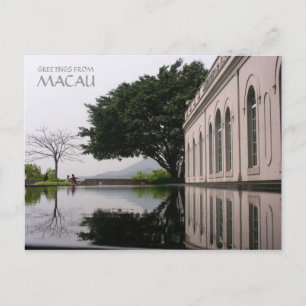 GREETINGS AUS MACAU POSTKARTE