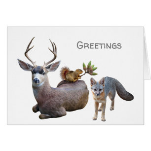 Greetings Card für Waldtiere