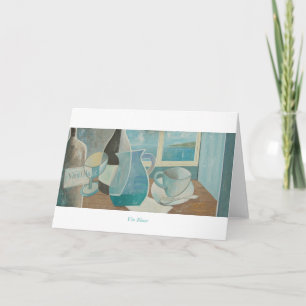 Greetings Card: Weißwein St. Ives Series. Karte
