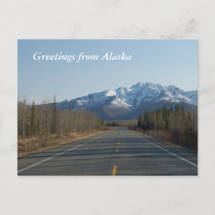 Greetings from Alaska Postkarte