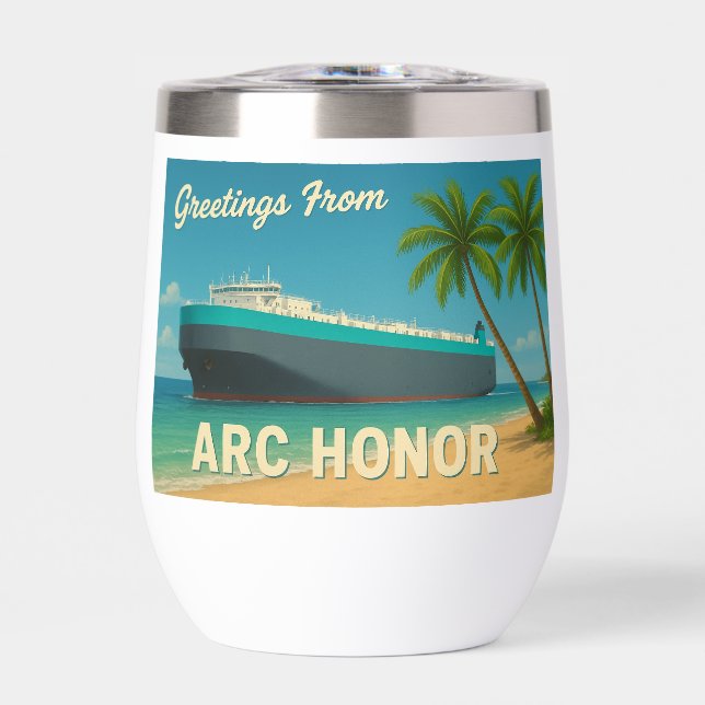 "Greetings From ARC Honor" Insulated Mug (Vorderseite)