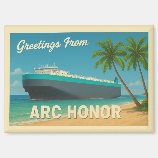 "Greetings From ARC Honor" Magnet (Vorderseite)