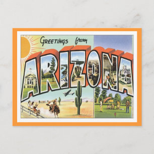 Greetings From Arizona Postkarte