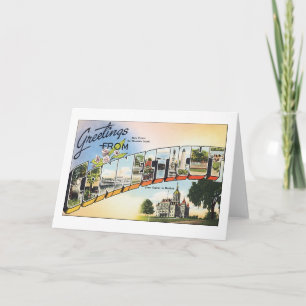 Greetings from Connecticut Karte