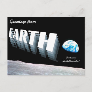 Greetings from Earth Postcards Feiertagspostkarte