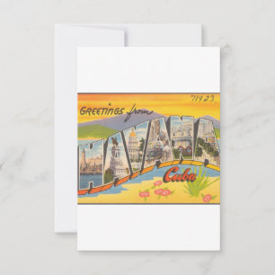 Greetings From Havana Cuba Save The Date